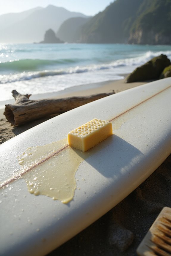 apply wax for traction