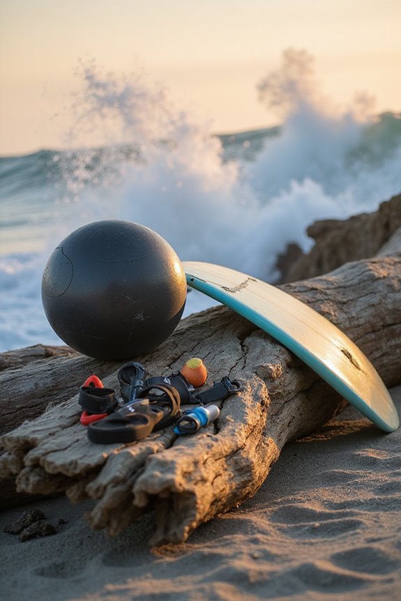 core stability enhances surfing