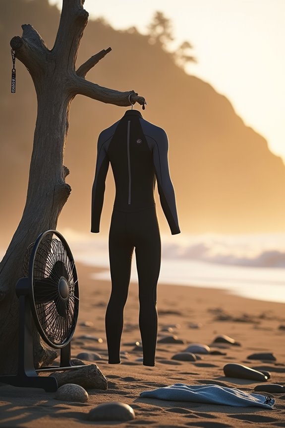 speed up wetsuit drying
