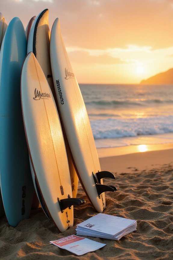 surfboard blocking my space
