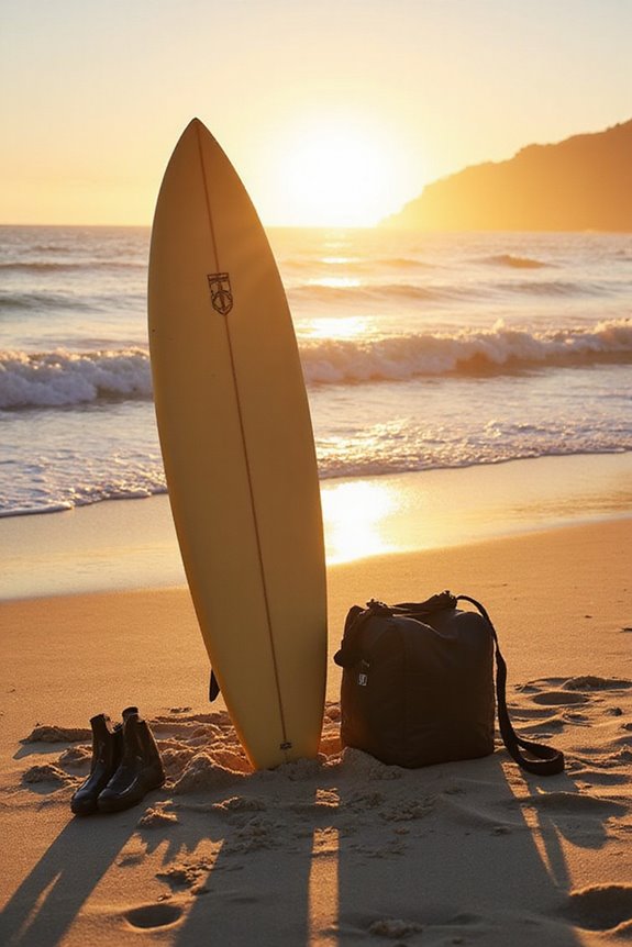 surfing themed bathroom accessories collection